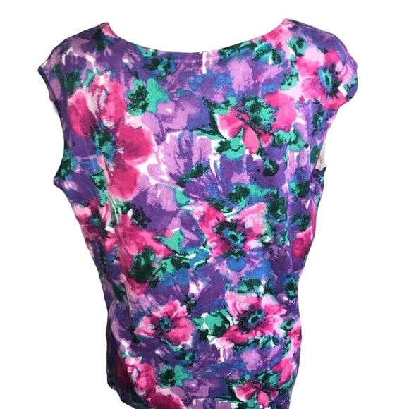 Jones New York Floral Top 1984 - Picture 2 of 8